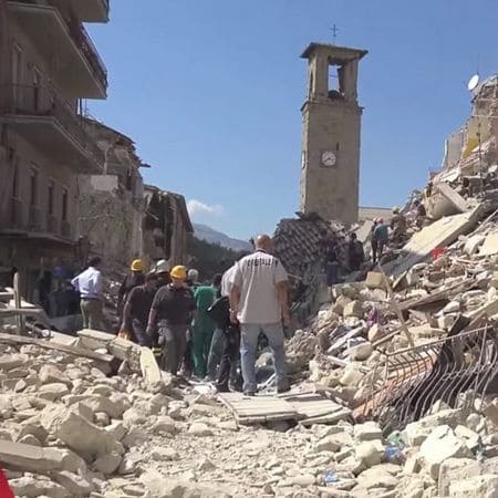 Rimpatrio salma Terremoto Amatrice Italia 2016