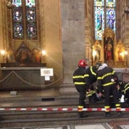 Rimpatrio salma Turista Spagnolo morto in chiesa Basilica Santa Croce Firenze Italia 2019